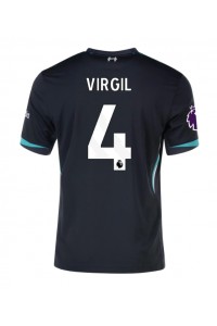 Fotbalové Dres Liverpool Virgil van Dijk #4 Venkovní Oblečení 2024-25 Krátký Rukáv